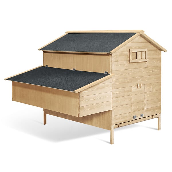 ID MARKET - Poulailler chalet XXL pour poules avec pondoir en bois - large