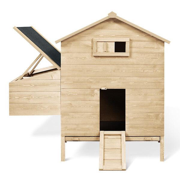 ID MARKET - Poulailler chalet XXL pour poules avec pondoir en bois - large
