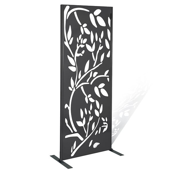 ID MARKET - Panneau décoratif universel 150 x 50 CM LIS gris - large