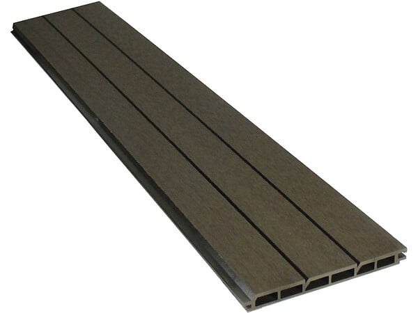HABITAT ET JARDIN - Kit Clôture 4.8 x 1.2 m composite - Kit de fixation offert - Marron - large