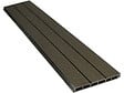 HABITAT ET JARDIN - Kit Clôture 4.8 x 1.2 m composite - Kit de fixation offert - Marron - vignette