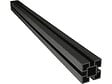 HABITAT ET JARDIN - Kit Clôture 4.8 x 1.2 m composite - Kit de fixation offert - Marron - vignette