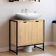 ID MARKET - Meuble sous lavabo salle de bain DETROIT design industriel - vignette