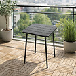 CONCEPT USINE - Table carrée 2 places 50x50cm gris foncé BERGAME - vignette