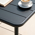 CONCEPT USINE - Table carrée 2 places 50x50cm gris foncé BERGAME - vignette