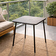 CONCEPT USINE - Table carrée 2 places 50x50cm gris foncé BERGAME - vignette