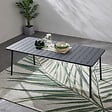 CONCEPT USINE - Table de jardin 6 places 160cm gris foncé BERGAME - vignette