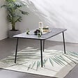 CONCEPT USINE - Table de jardin 6 places 160cm gris foncé BERGAME - vignette