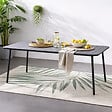 CONCEPT USINE - Table de jardin 6 places 160cm gris foncé BERGAME - vignette