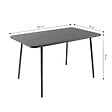 CONCEPT USINE - Ensemble table de jardin 120 cm et 4 chaises BERGAME - vignette