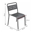 CONCEPT USINE - Ensemble table de jardin carrée 70cm et 4 chaises BERGAME - vignette