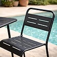 CONCEPT USINE - Ensemble table de jardin carrée 50cm et 2 chaises BERGAME - vignette