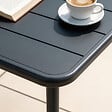 CONCEPT USINE - Ensemble table de jardin carrée 50cm et 2 chaises BERGAME - vignette