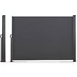 ID MARKET - Paravent extérieur rétractable 180 x 300 CM gris anthracite store latéral - vignette