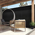 ID MARKET - Kit de lamelles occultantes PVC noires L.60 M pour panneau grillagé - vignette