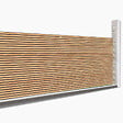 ID MARKET - Brise vue occultant 1,5 x 10 M effet claustra en bois 160 gr/m² - vignette