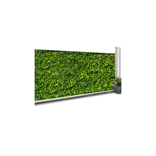 ID MARKET - Brise vue occultant 2 x 10 M imprimé feuillage 160 gr/m² - large