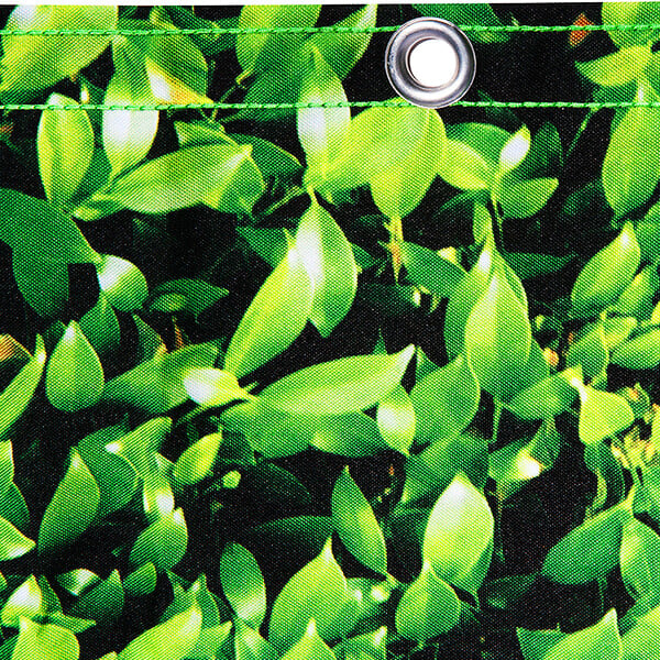 ID MARKET - Brise vue occultant 2 x 10 M imprimé feuillage 160 gr/m² - large