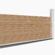 ID MARKET - Brise vue occultant 1,8 x 10 M effet claustra en bois 160 gr/m² - vignette