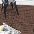 ID MARKET - Lot de 5 dalles de terrasse rectangulaire WODHY clipsables bois composite taupe 60 x 30 cm - vignette