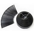 ID MARKET - Bordurette de jardin flexible 10 M noire hauteur 5 CM + 30 piquets - vignette