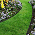 ID MARKET - Bordurette de jardin flexible 8 M noire hauteur 12 cm + 24 piquets - vignette