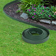 ID MARKET - Bordurette de jardin flexible 10 M verte hauteur 5 CM + 30 piquets - vignette