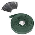 ID MARKET - Bordurette de jardin flexible 10 M verte hauteur 5 CM + 30 piquets - vignette