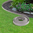 ID MARKET - Bordurette de jardin flexible 10 M grise hauteur 5 CM + 30 piquets - vignette