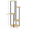 ID MARKET - Etagère à pots de fleurs porte plante DETROIT 5 niveaux design industriel - vignette