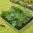 ID MARKET - Lot de 2 carrés potager en métal châssis rectangulaire 80x115 cm gris anthracite - vignette