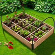 ID MARKET - Carré potager 12 compartiments + housse serre châssis - vignette