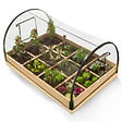 ID MARKET - Carré potager 12 compartiments + housse serre châssis - vignette