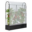 ID MARKET - Kit complet 3 bacs métal modulables carrés potager et serre à tomates + treillis + housse - vignette
