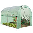 ID MARKET - Serre tunnel de jardin 4 saisons 6M² verte gamme maraîchère ROMA 2x3M - vignette