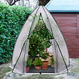 ID MARKET - Serre d'hivernage dôme bâche bulle 160 x 160 x 180 cm maxi chaleur balcon et terrasse - vignette