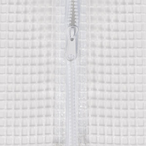 ID MARKET - Serre tunnel de jardin 4 saisons 12M² blanche gamme maraîchère ZEBRA 4x3M - large