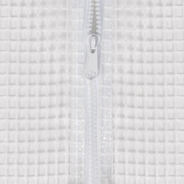 ID MARKET - Serre tunnel de jardin 12M² blanche gamme maraîchère ZEBRA 4x3M - large