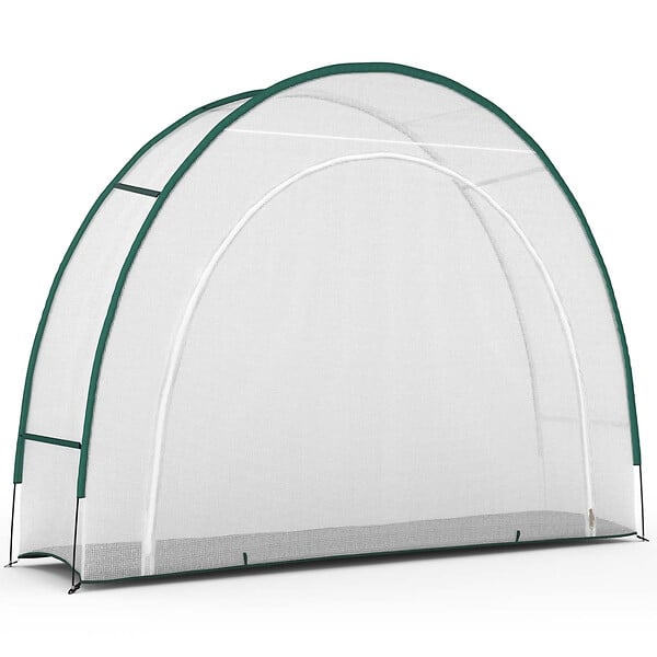 ID MARKET - Serre d'hivernage demi lune 300 x 80 x 220 cm balcon et terrasse - large