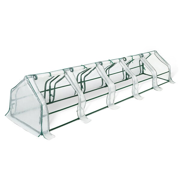 ID MARKET - Serre châssis de jardin spéciale forçage L.300 CM blanche - large
