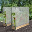 ID MARKET - Duo serres à tomates modulables spéciales croissance kit complet bâche + support - vignette