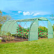 ID MARKET - Serre tunnel de jardin 4 saisons 18M² verte gamme maraîchère CRIMÉE 6x3M - vignette
