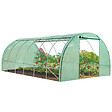 ID MARKET - Serre tunnel de jardin 4 saisons 18M² verte gamme maraîchère CRIMÉE 6x3M - vignette