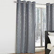 ID MARKET - Lot de 2 rideaux thermiques gris anthracite motif courbe 140x240 cm - vignette