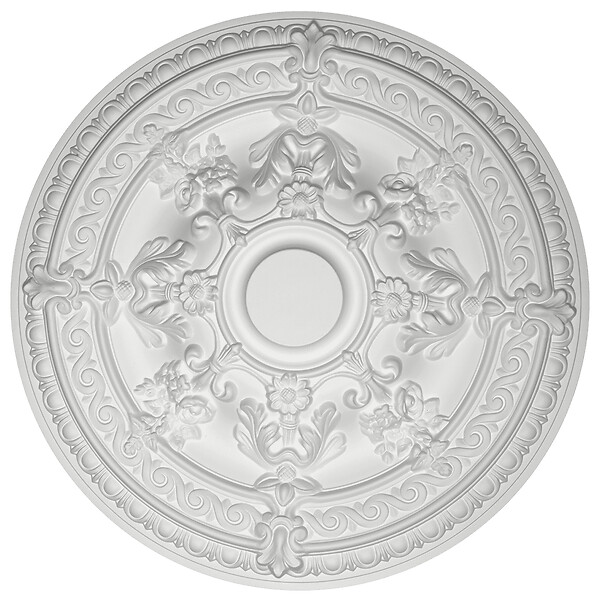 SANS - Rosace plafond 65,9 cm R039 - Polyuréthane - large