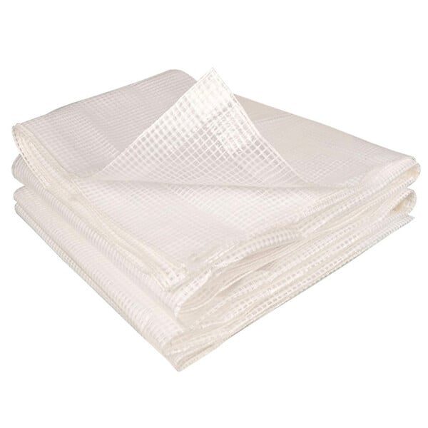 ID MARKET - Bâche de rechange 130 gr/m² pour serre 12M² blanche ZEBRA - large
