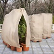 ID MARKET - Lot de 3 housses d'hivernage pour plante et arbuste 80 x 160 cm - vignette