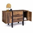 ID MARKET - Buffet bas 105 cm AUSTRIA bois pied épingle - vignette