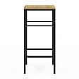 ID MARKET - Lot de 2 tabourets de bar DETROIT design industriel - vignette