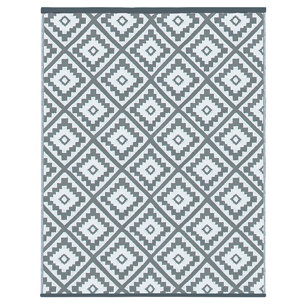 ID MARKET - Tapis extérieur BAHAMAS gris 270 x 370 CM - large